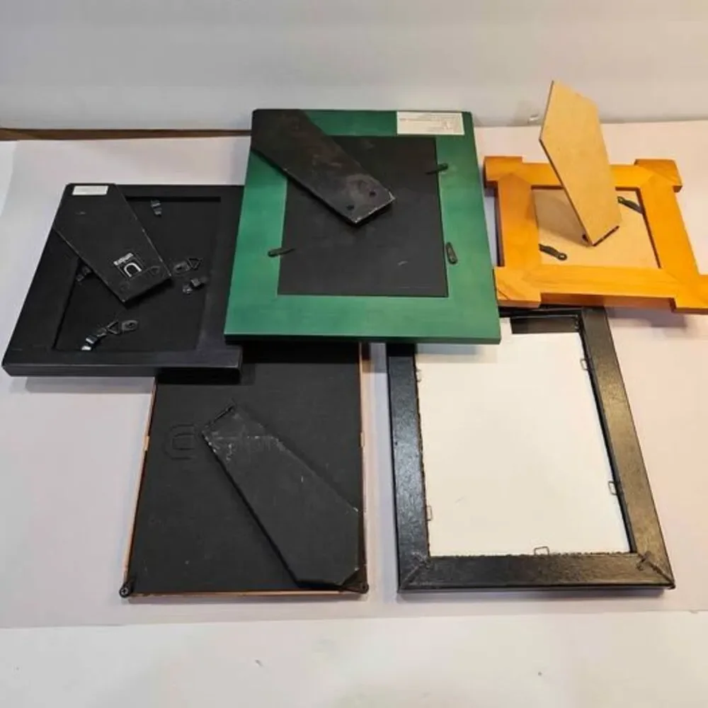 Set of 5 Assorted Wooden Picture Frames